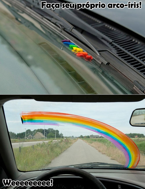 Faça seu própio arco íris.